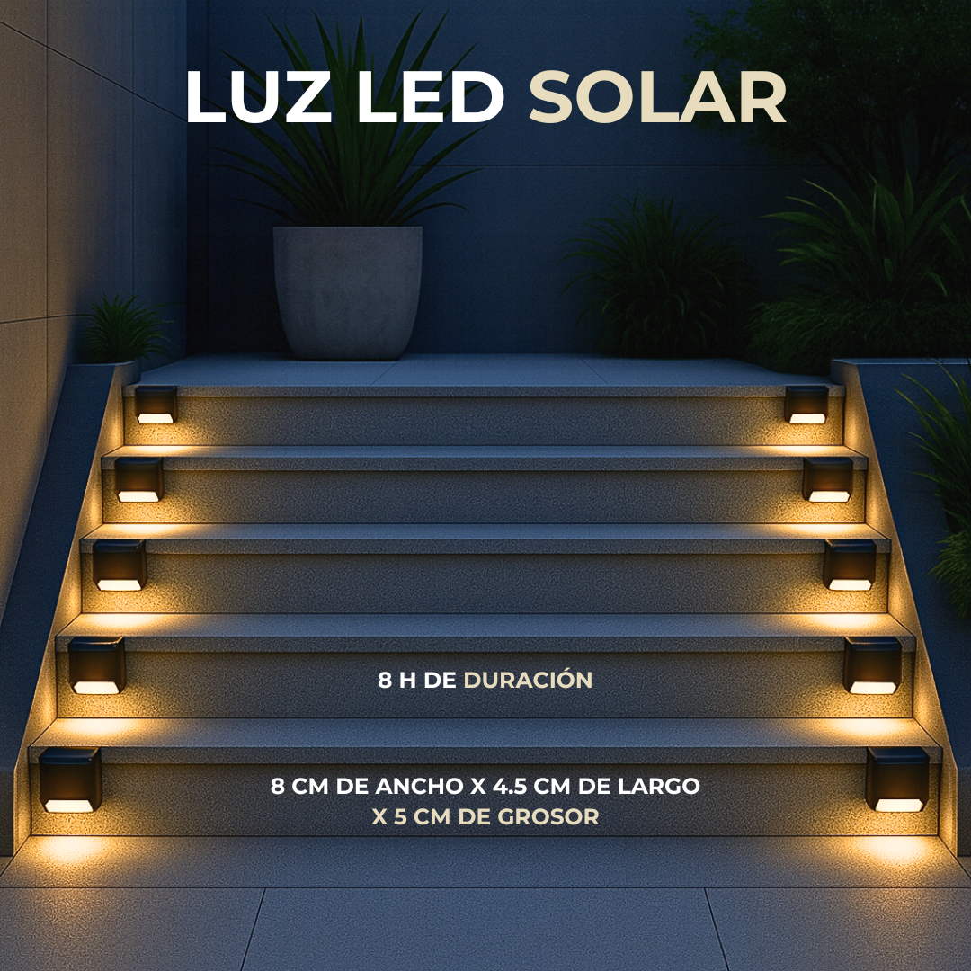 LUZ LED SOLAR (DE ESCALON)