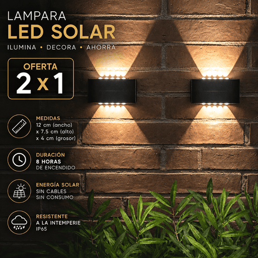 LAMPARA LED SOLAR (CADA UNA CON 10 BOMBILLOS LED)