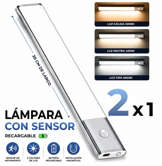 LAMPARA LED CON SENSOR INTELIGENTE