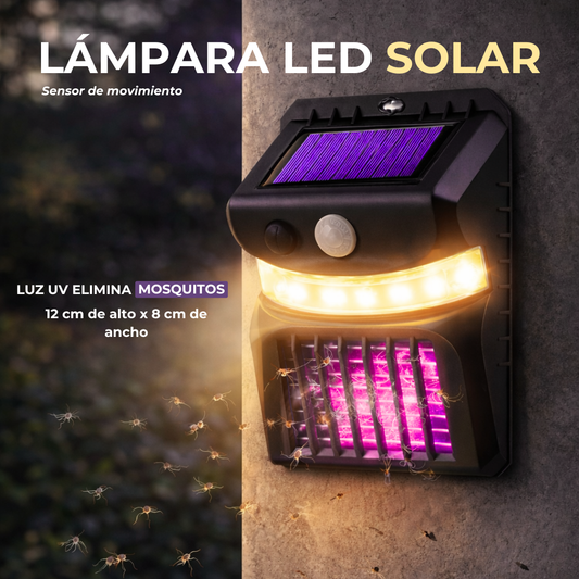 LAMPARA LED SOLAR MATA MOSQUITOS