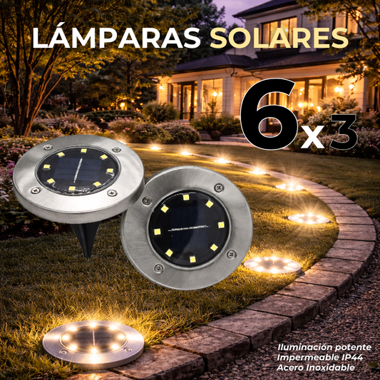 LAMPARA LED SOLAR PARA SUELO