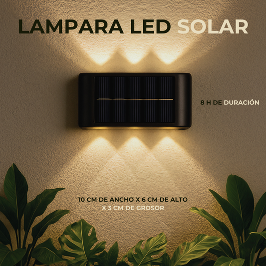LAMPARA LED SOLAR (CADA UNA CON 6 BOMBILLOS LED)