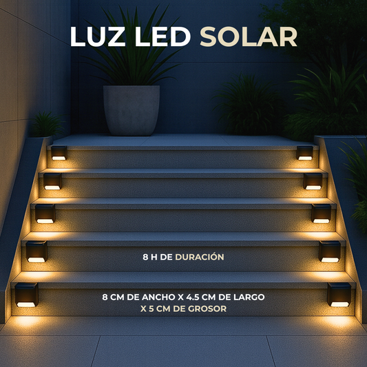 LUZ LED SOLAR (DE ESCALON)