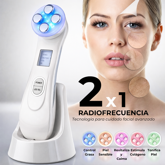MASAJEADOR FACIAL CON RADIOFRECUENCIA
